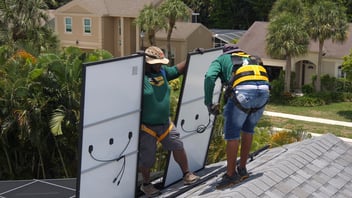 Panasonic solar panel installation