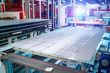 Production of solar panels.