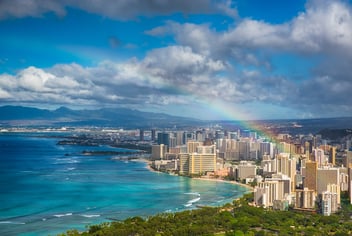 Rainbow over Hawaii