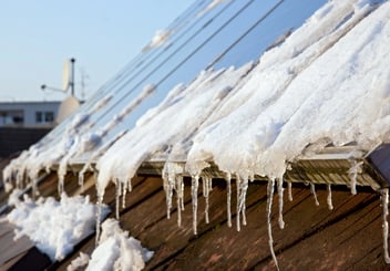 snowy solar panels