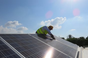 Solar panel installation