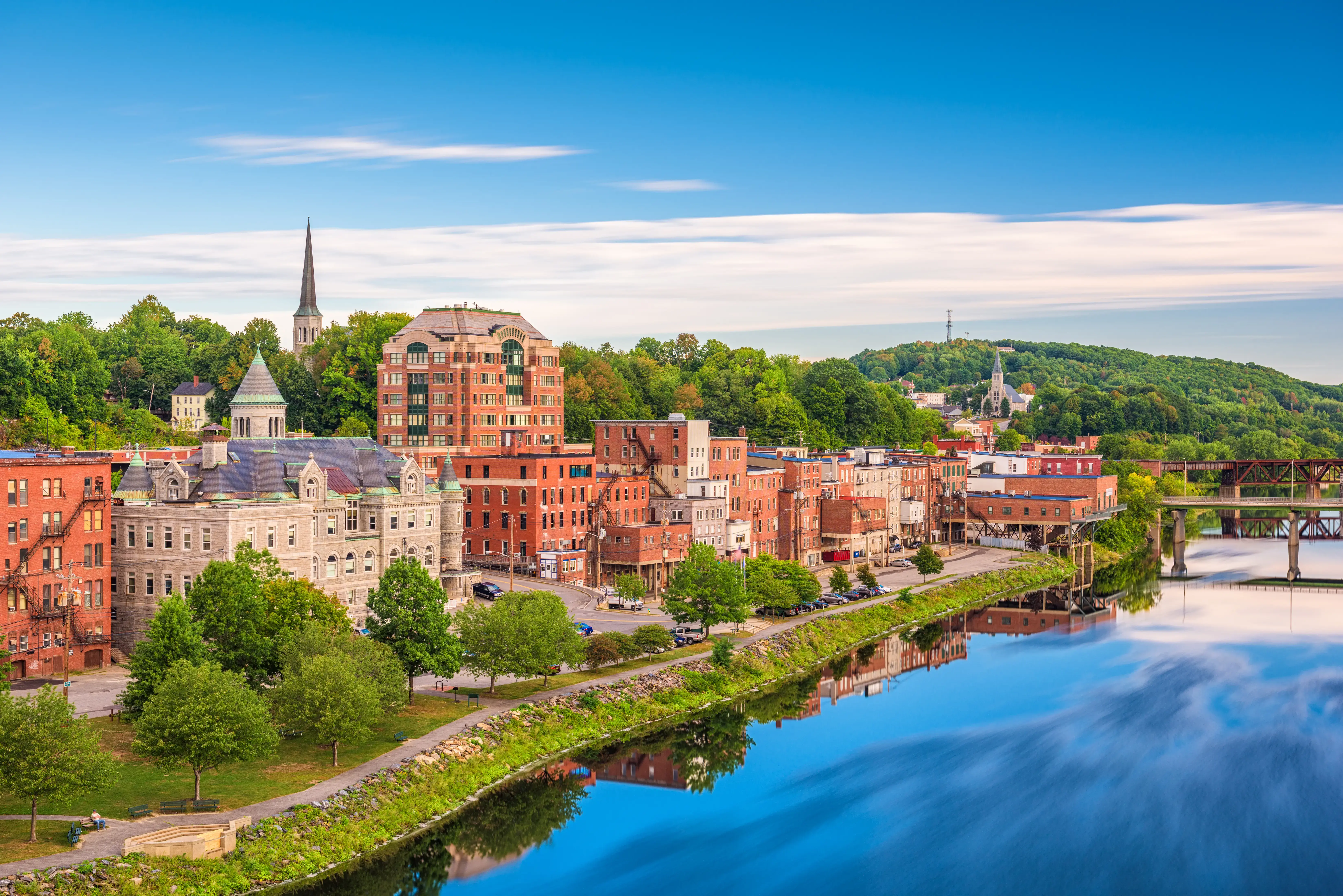 Augusta, Maine, USA Skyline